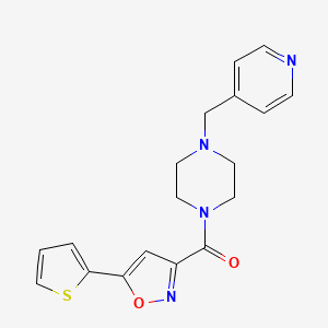 [4-(Pyridin-4-ylmethyl)piperazin-1-yl][5-(thiophen-2-yl)-1,2-oxazol-3-yl]methanone