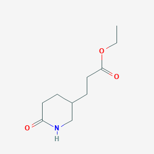 molecular formula C10H17NO3 B1497918 Ethyl 3-(6-oxopiperidin-3-yl)propanoate CAS No. 87850-83-7