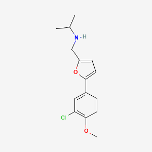 molecular formula C15H18ClNO2 B14979183 N-{[5-(3-chloro-4-methoxyphenyl)furan-2-yl]methyl}propan-2-amine 