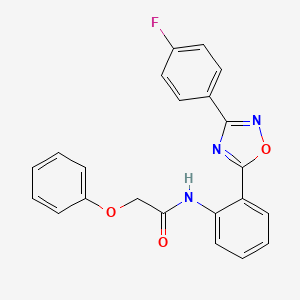 N-{2-[3-(4-fluorophenyl)-1,2,4-oxadiazol-5-yl]phenyl}-2-phenoxyacetamide