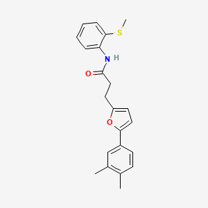 3-[5-(3,4-dimethylphenyl)furan-2-yl]-N-[2-(methylsulfanyl)phenyl]propanamide