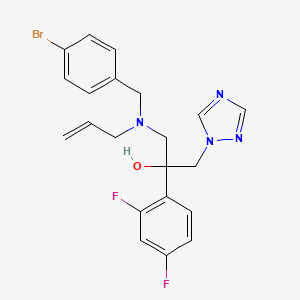1-{[(4-Bromophenyl)methyl](prop-2-en-1-yl)amino}-2-(2,4-difluorophenyl)-3-(1H-1,2,4-triazol-1-yl)propan-2-ol