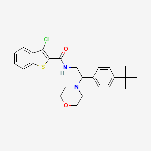 N-[2-(4-tert-butylphenyl)-2-(morpholin-4-yl)ethyl]-3-chloro-1-benzothiophene-2-carboxamide