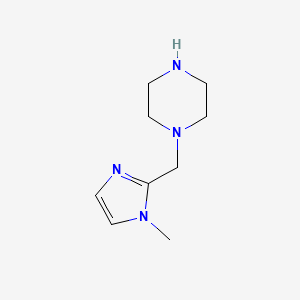 molecular formula C9H16N4 B1497925 1-[(1-methyl-1H-imidazol-2-yl)methyl]piperazine CAS No. 880361-71-7