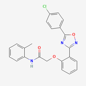 2-{2-[5-(4-chlorophenyl)-1,2,4-oxadiazol-3-yl]phenoxy}-N-(2-methylphenyl)acetamide