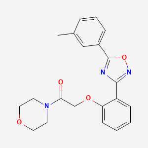 2-{2-[5-(3-Methylphenyl)-1,2,4-oxadiazol-3-yl]phenoxy}-1-(morpholin-4-yl)ethanone