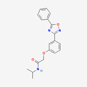 2-[3-(5-phenyl-1,2,4-oxadiazol-3-yl)phenoxy]-N-(propan-2-yl)acetamide