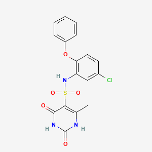 molecular formula C17H14ClN3O5S B14979337 N-(5-chloro-2-phenoxyphenyl)-2-hydroxy-4-methyl-6-oxo-1,6-dihydropyrimidine-5-sulfonamide 