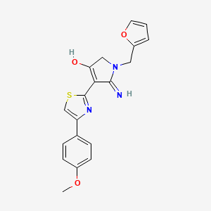 5-amino-1-(2-furylmethyl)-4-[4-(4-methoxyphenyl)-1,3-thiazol-2-yl]-1,2-dihydro-3H-pyrrol-3-one