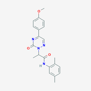 N-(2,5-dimethylphenyl)-2-[5-(4-methoxyphenyl)-3-oxo-1,2,4-triazin-2(3H)-yl]propanamide