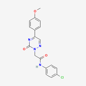 N-(4-chlorophenyl)-2-[5-(4-methoxyphenyl)-3-oxo-1,2,4-triazin-2(3H)-yl]acetamide