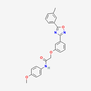 N-(4-methoxyphenyl)-2-{3-[5-(3-methylphenyl)-1,2,4-oxadiazol-3-yl]phenoxy}acetamide