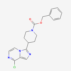 molecular formula C19H19ClN4O2 B1497938 Benzyl 4-(8-chloroimidazo[1,5-a]pyrazin-3-yl)piperidine-1-carboxylate CAS No. 936901-81-4