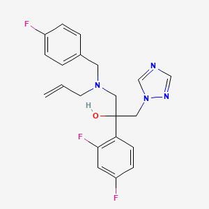 2-(2,4-Difluorophenyl)-1-{[(4-fluorophenyl)methyl](prop-2-en-1-yl)amino}-3-(1H-1,2,4-triazol-1-yl)propan-2-ol