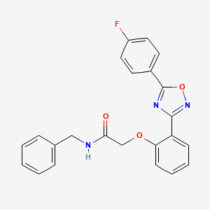 N-benzyl-2-{2-[5-(4-fluorophenyl)-1,2,4-oxadiazol-3-yl]phenoxy}acetamide