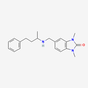 molecular formula C20H25N3O B14979422 1,3-dimethyl-5-{[(4-phenylbutan-2-yl)amino]methyl}-1,3-dihydro-2H-benzimidazol-2-one 