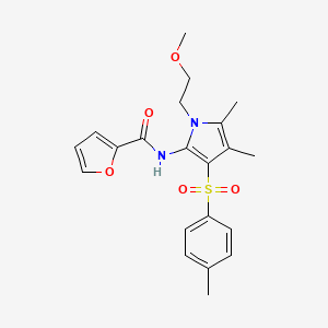 N-{1-(2-methoxyethyl)-4,5-dimethyl-3-[(4-methylphenyl)sulfonyl]-1H-pyrrol-2-yl}furan-2-carboxamide