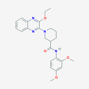 molecular formula C24H28N4O4 B14979437 N-(2,4-dimethoxyphenyl)-1-(3-ethoxyquinoxalin-2-yl)piperidine-3-carboxamide 