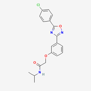 2-{3-[5-(4-chlorophenyl)-1,2,4-oxadiazol-3-yl]phenoxy}-N-(propan-2-yl)acetamide