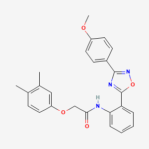 molecular formula C25H23N3O4 B14979483 2-(3,4-dimethylphenoxy)-N-{2-[3-(4-methoxyphenyl)-1,2,4-oxadiazol-5-yl]phenyl}acetamide 