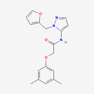 2-(3,5-dimethylphenoxy)-N-[1-(furan-2-ylmethyl)-1H-pyrazol-5-yl]acetamide