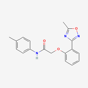 2-[2-(5-methyl-1,2,4-oxadiazol-3-yl)phenoxy]-N-(4-methylphenyl)acetamide