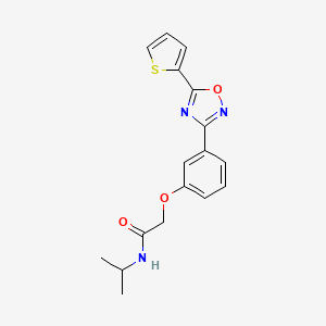 molecular formula C17H17N3O3S B14979518 N-(propan-2-yl)-2-{3-[5-(thiophen-2-yl)-1,2,4-oxadiazol-3-yl]phenoxy}acetamide 