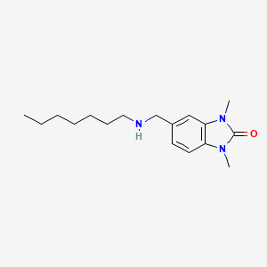 5-[(heptylamino)methyl]-1,3-dimethyl-1,3-dihydro-2H-benzimidazol-2-one