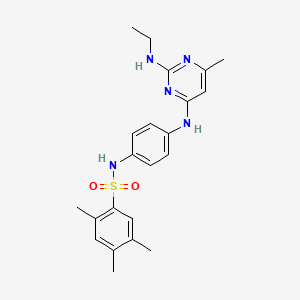 N-(4-((2-(ethylamino)-6-methylpyrimidin-4-yl)amino)phenyl)-2,4,5-trimethylbenzenesulfonamide