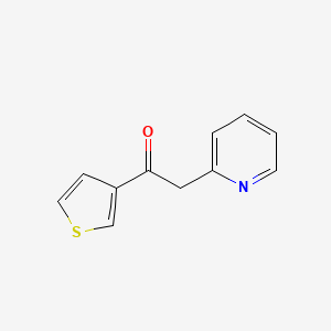molecular formula C11H9NOS B1497955 2-(Pyridin-2-yl)-1-(thiophen-3-yl)ethanone CAS No. 1152548-75-8