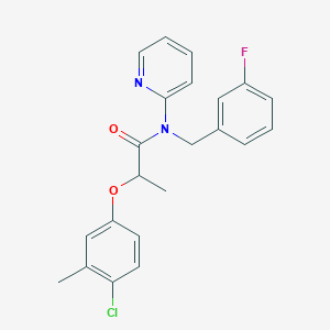 molecular formula C22H20ClFN2O2 B14979563 2-(4-chloro-3-methylphenoxy)-N-(3-fluorobenzyl)-N-(pyridin-2-yl)propanamide 