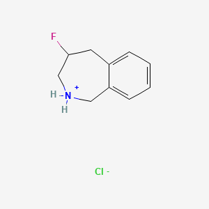 molecular formula C10H13ClFN B1497957 4-fluoro-2,3,4,5-tetrahydro-1H-2-benzazepin-2-ium chloride CAS No. 360054-82-6