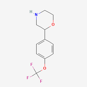 molecular formula C11H12F3NO2 B1497959 2-(4-(Trifluoromethoxy)phenyl)morpholine CAS No. 1094752-66-5