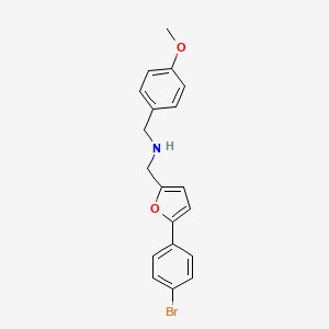 1-[5-(4-bromophenyl)furan-2-yl]-N-(4-methoxybenzyl)methanamine