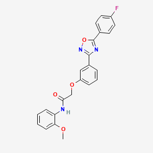 2-{3-[5-(4-fluorophenyl)-1,2,4-oxadiazol-3-yl]phenoxy}-N-(2-methoxyphenyl)acetamide