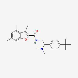 N-[2-(4-tert-butylphenyl)-2-(dimethylamino)ethyl]-3,4,6-trimethyl-1-benzofuran-2-carboxamide