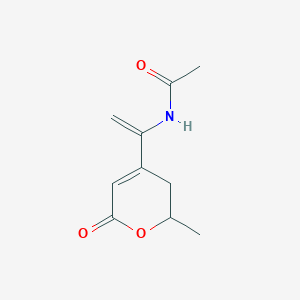 N-[1-(2-Methyl-6-oxo-3,6-dihydro-2H-pyran-4-yl)vinyl]acetamide