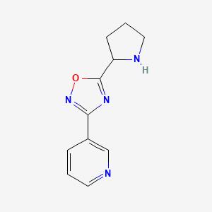 3-(5-Pyrrolidin-2-YL-1,2,4-oxadiazol-3-YL)pyridine