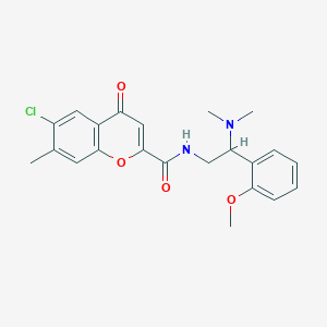 6-chloro-N-[2-(dimethylamino)-2-(2-methoxyphenyl)ethyl]-7-methyl-4-oxo-4H-chromene-2-carboxamide