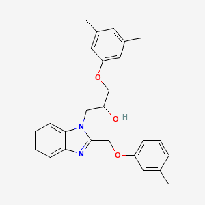 1-(3,5-dimethylphenoxy)-3-{2-[(3-methylphenoxy)methyl]-1H-benzimidazol-1-yl}propan-2-ol