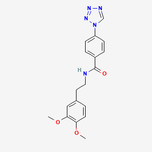 N-[2-(3,4-dimethoxyphenyl)ethyl]-4-(1H-tetrazol-1-yl)benzamide