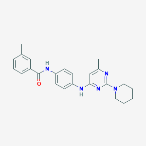 3-Methyl-N-(4-{[6-methyl-2-(piperidin-1-YL)pyrimidin-4-YL]amino}phenyl)benzamide