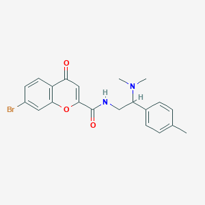 7-bromo-N-[2-(dimethylamino)-2-(4-methylphenyl)ethyl]-4-oxo-4H-chromene-2-carboxamide