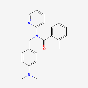 N-[4-(dimethylamino)benzyl]-2-methyl-N-(pyridin-2-yl)benzamide