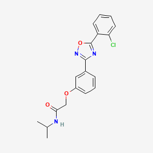 2-{3-[5-(2-chlorophenyl)-1,2,4-oxadiazol-3-yl]phenoxy}-N-(propan-2-yl)acetamide