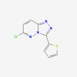 molecular formula C9H5ClN4S B1497981 6-Chloro-3-thiophen-2-YL-[1,2,4]triazolo[4,3-B]pyridazine CAS No. 1032705-56-8