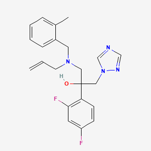 2-(2,4-Difluorophenyl)-1-{[(2-methylphenyl)methyl](prop-2-en-1-yl)amino}-3-(1H-1,2,4-triazol-1-yl)propan-2-ol