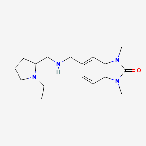 5-({[(1-ethylpyrrolidin-2-yl)methyl]amino}methyl)-1,3-dimethyl-1,3-dihydro-2H-benzimidazol-2-one