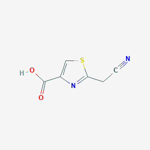 molecular formula C6H4N2O2S B1497986 2-(Cyanomethyl)thiazole-4-carboxylic acid CAS No. 439905-17-6