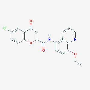 molecular formula C21H15ClN2O4 B14979880 6-chloro-N-(8-ethoxyquinolin-5-yl)-4-oxo-4H-chromene-2-carboxamide 